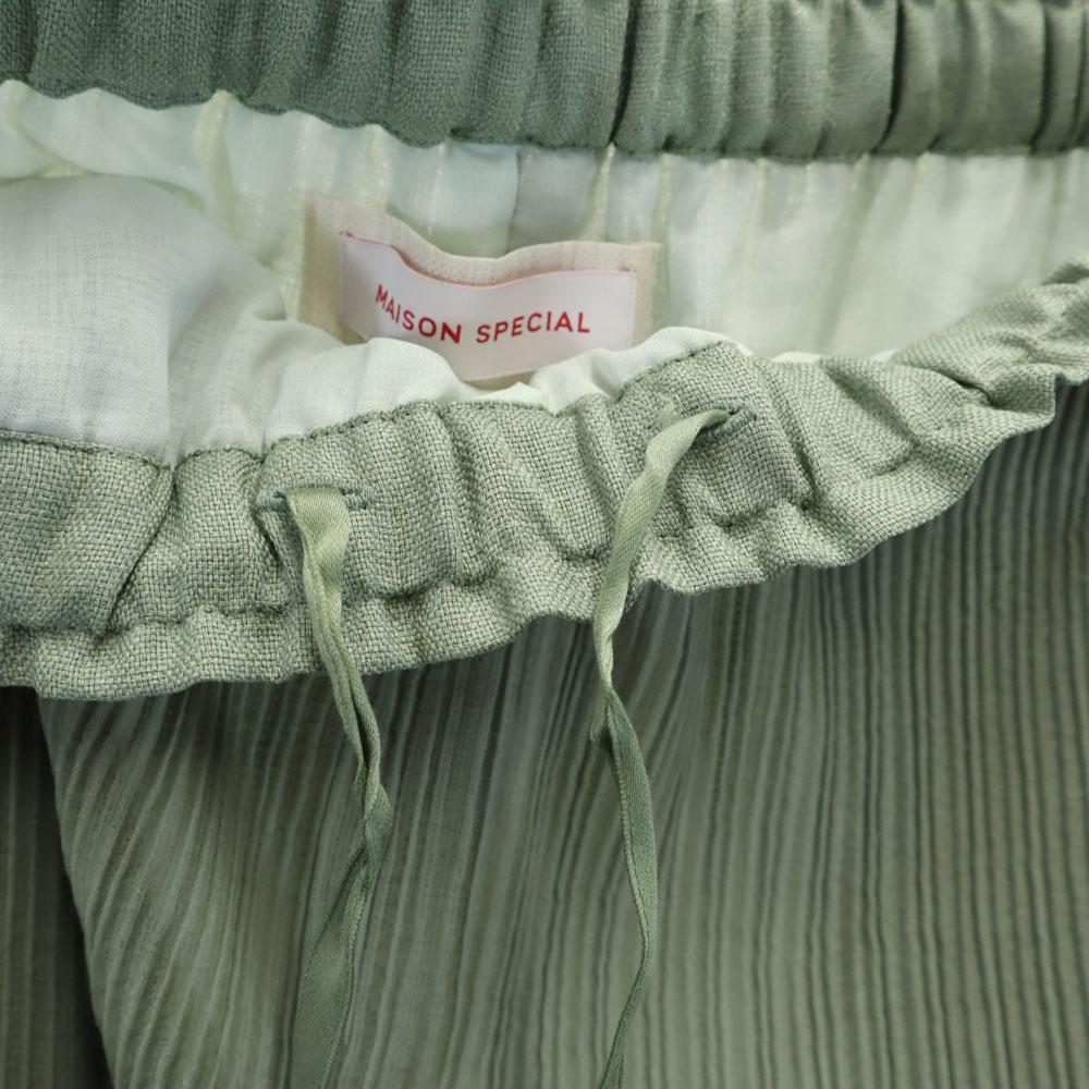 MAISON SPECIAL Gaucho pants F olive Waist rubber Women Used