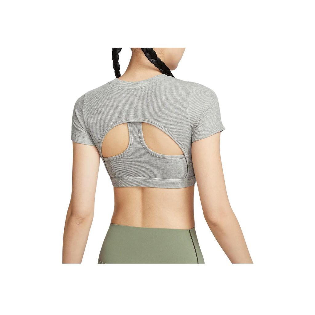 Nike Sportswear Classics Fashion Comfortable Soft Skin-Friendly Solid Color Sports Vest Women tops Dark-Gray HF5418-063