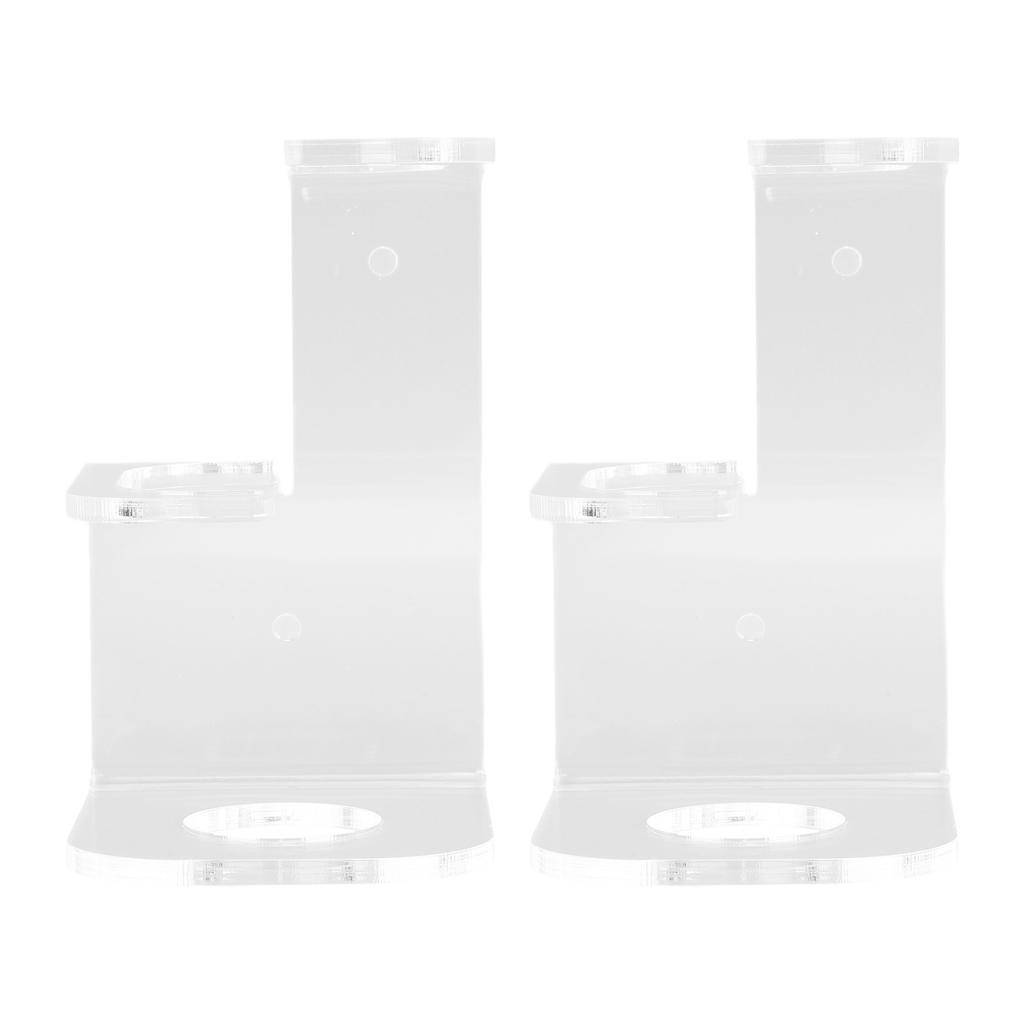 2PCS Lightsaber Wall Mount Stand Acrylic Vertical Displaying Light Saber Holder Rack for Home Halloween Decoration