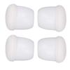 8 Pcs Chair Leg Cover Round White Table Foot Protector Thicken Mute Furniture Leg Pad for Home Use Large