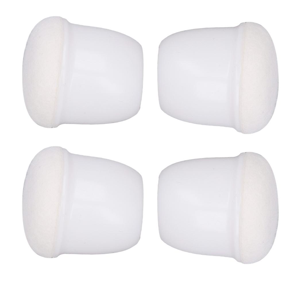 8 Pcs Chair Leg Cover Round White Table Foot Protector Thicken Mute Furniture Leg Pad for Home Use Large