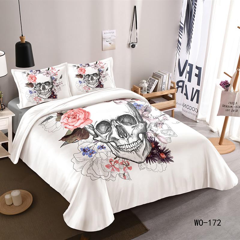 

RunGrape Halowen Soft Duvet Cover Beding Set Double Quen King-Sized Dimensionsd Dimensions 240x20 Nordic Bed Cover 150 Euro Bed Linen Bedclothes 20x20 135*200cm Eu-Single