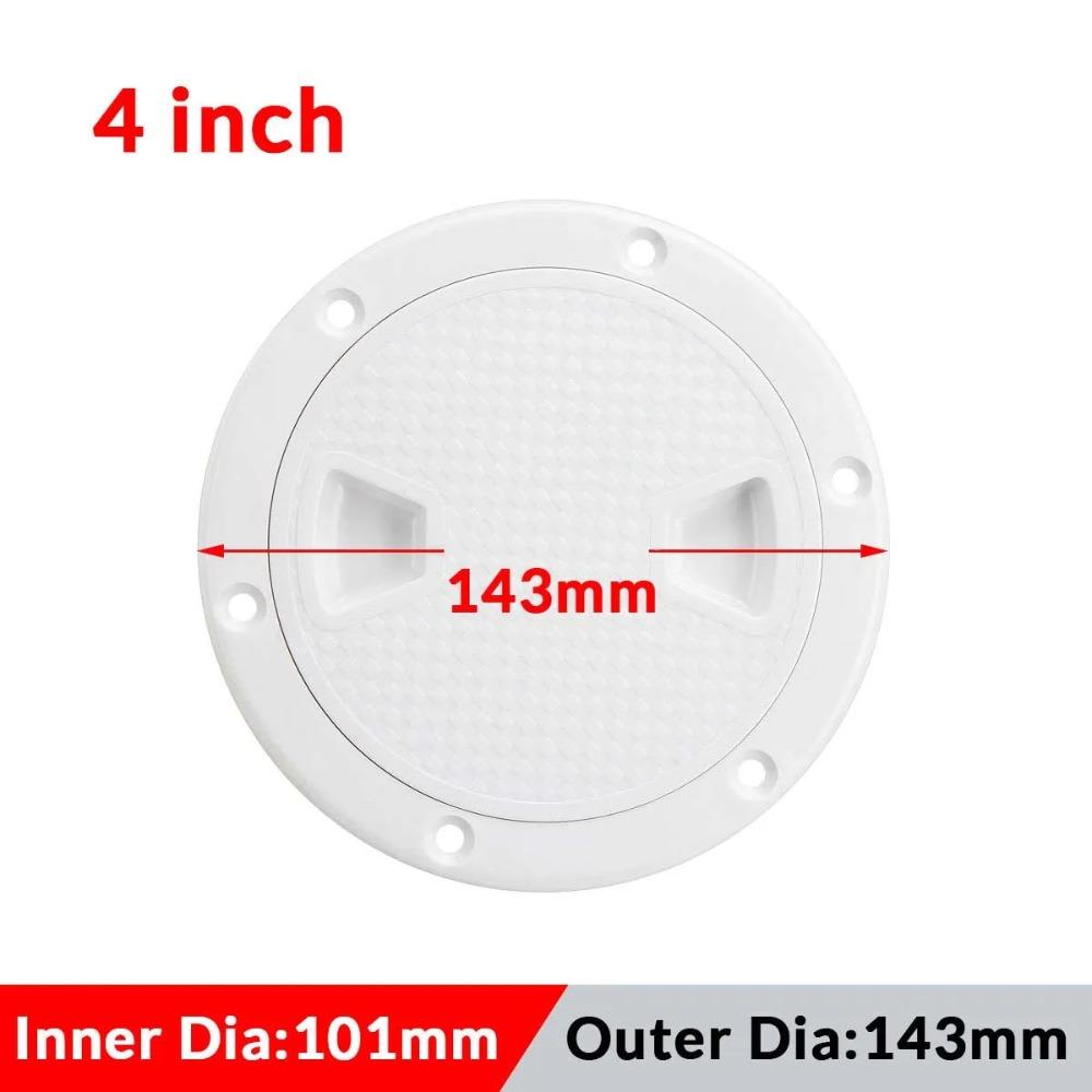 

Круглий палубний інспекційний люк 4 6 8 дюймів Кришка люка Палубна плита Човен Яхта Морські аксесуари 4inch