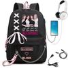 Large Capacity Schoolbag with Shoulder Strap; Student Three-piece Pencil Case Set