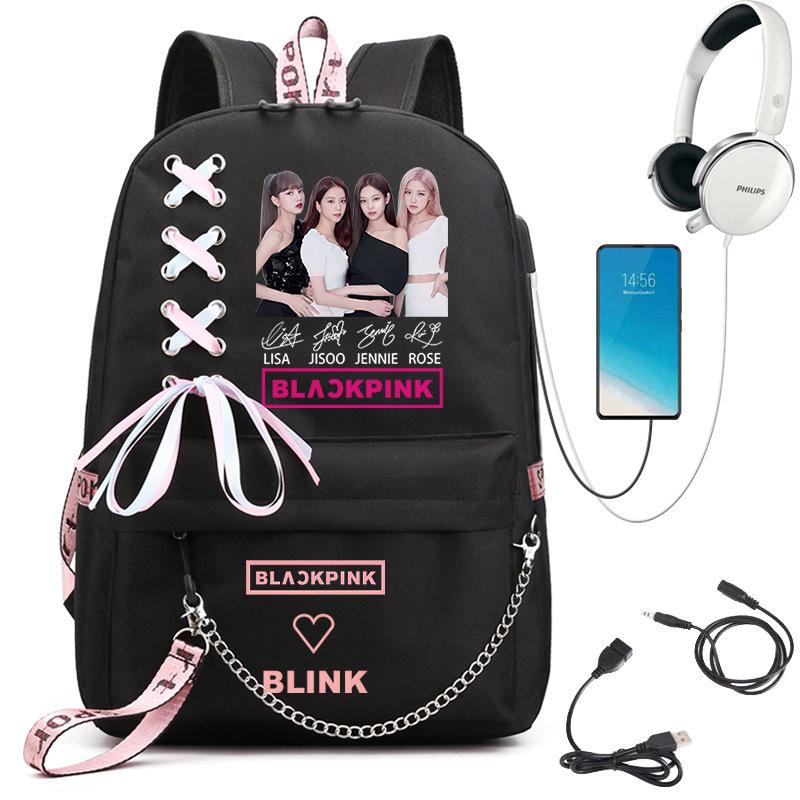 Large Capacity Schoolbag with Shoulder Strap; Student Three-piece Pencil Case Set