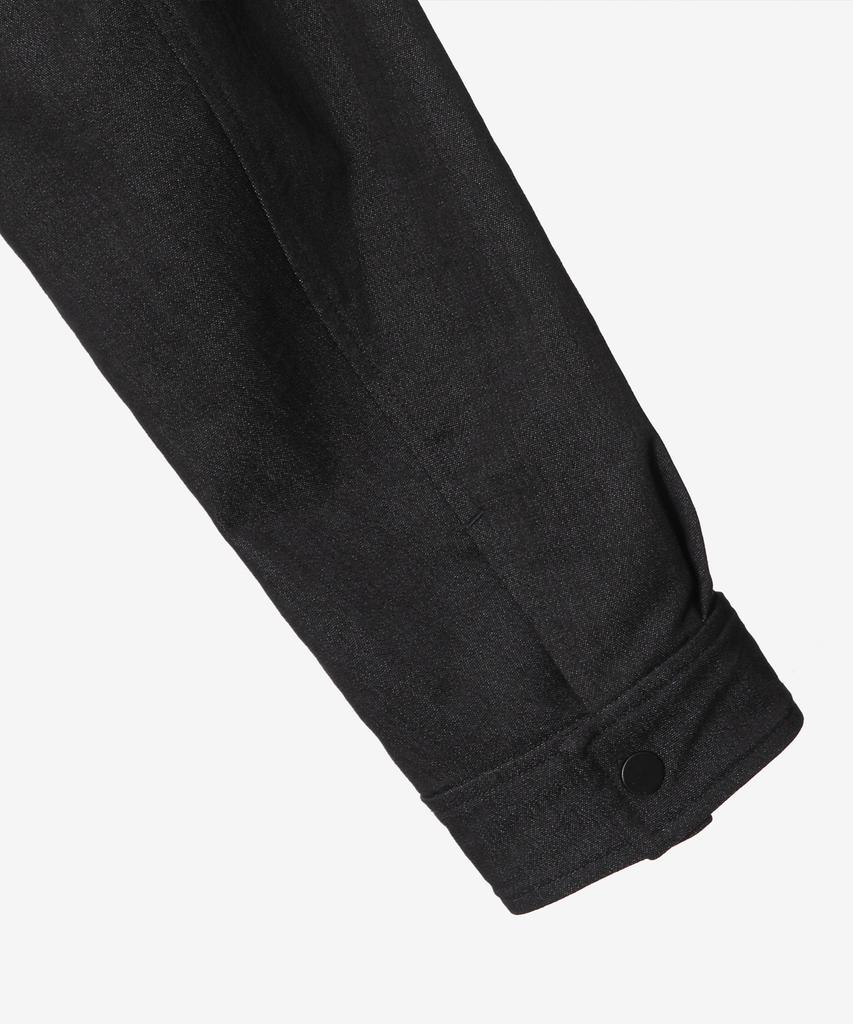 Mindbridge [Couture] Denim-Like Zip-Up Half Blouson