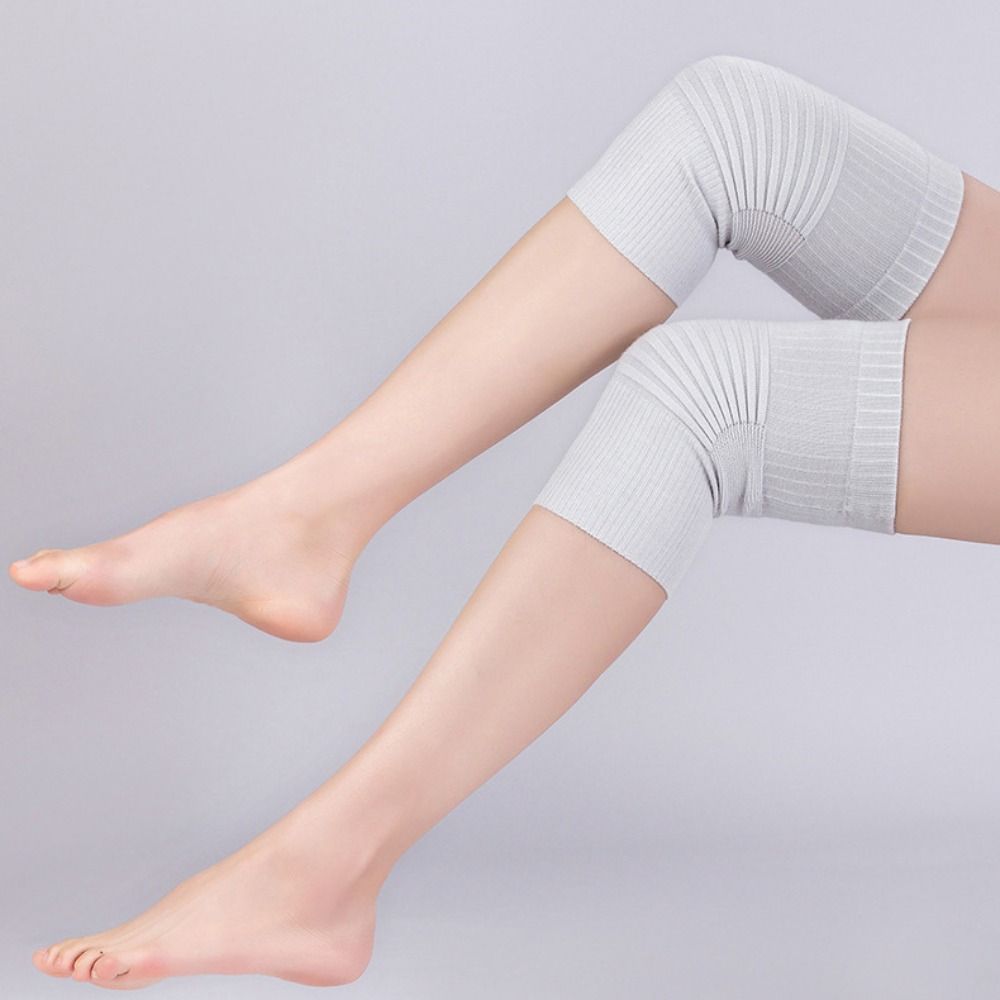 1 Pair Cotton Knee Pads Men Women Air Conditioning Room Sports Knee Pads Compression Knee Brace Elastic Support Pads New