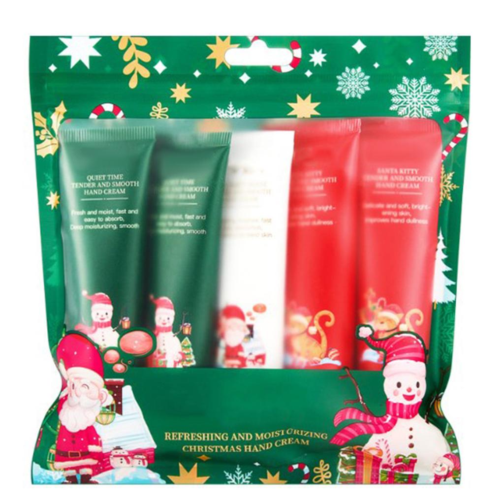 Christmas Hand Cream Gift Set - Travel Size Moisturizing Lotion for Dry Skin, Nourishing Care for Winter