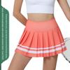 Foreign Trade New Bars Print Badminton Tennis Skirt Fitness Yoga Pleated Skirt Outdoor Running Short Exercise Skirt