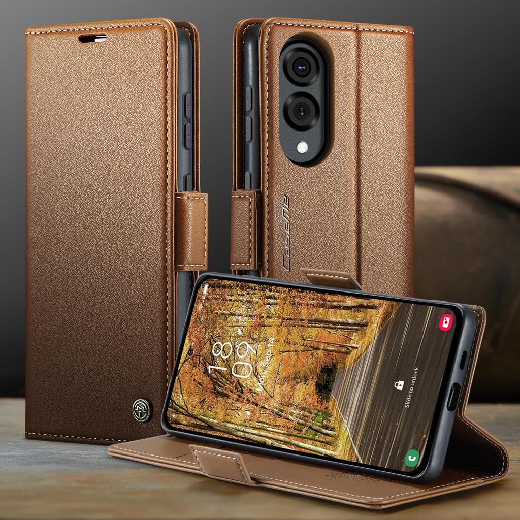 Flip Leather Wallet Phone Case for Samsung Galaxy S25 Ultra S24 FE S23 S22 A16 A26 A36 A15 A35 Card Bag Book Stand Cover Coque