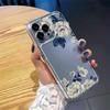 Elegant Blue Floral Soft Case for iPhone 17 Pro Max/Air.