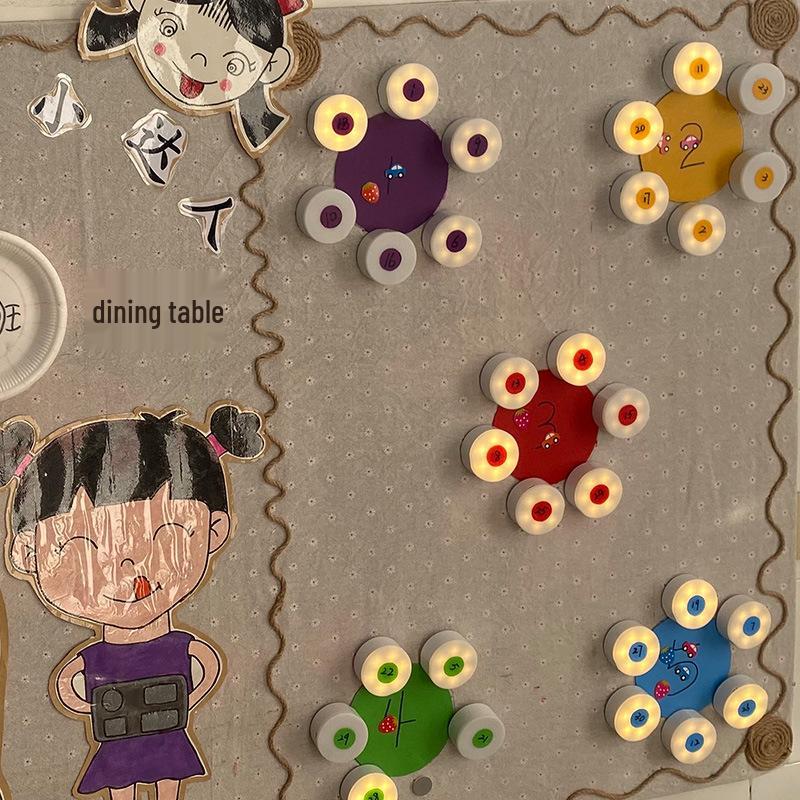 Kindergarten LED Night Light with Motion and Light Sensors