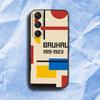 G-Geometric B-Bauhaus art Phone Case For Samsung S 25,24,23,22,30,21,10,9,Ultra,Plus,Lite,FE,4,5G Black Soft Case