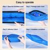New Double Sided Waterproof Water Meter Insulation Cover Blue Detachable Antifreeze Cover 3 Way Pipe Freeze Protection Winter