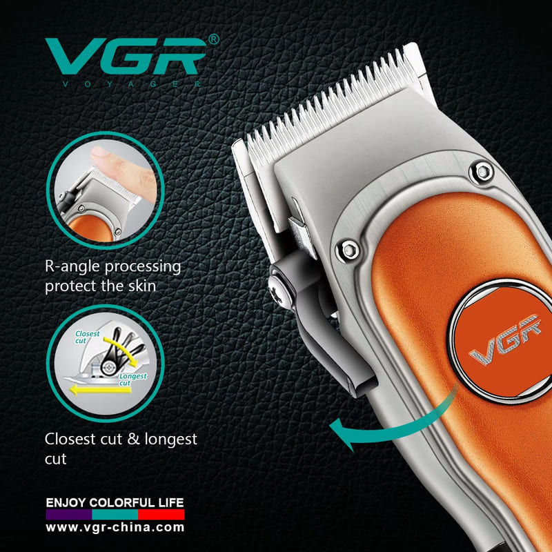 New Men's Hair Removal Device Metal Leather LCD Digital Display Hair Clipper Home Salon Haircut Oily Hair Clipper Strong Power Long Battery Life