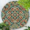 Large Moroccan Floral Metal Wall Art, Vintage Boho Hanging Decor for Living Room, Bedroom, Kitchen, Bar, Cafe