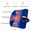 Auto-Lendenwirbelstützkissen, Memory-Schaum-Taillenkissen, Auto-Rückenkissen für Autostuhl, Zuhause