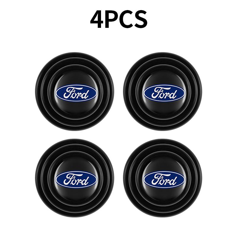Car Silicone Door Shock Stickers Absorber Soundproof Buffer Pad Accessories For Ford ST Focus Fiesta Mondeo Kuga Mustang Escort