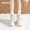 Fleece High-top Dad Shoes New Winter Platform Casual Sports Snow Cotton Shoes