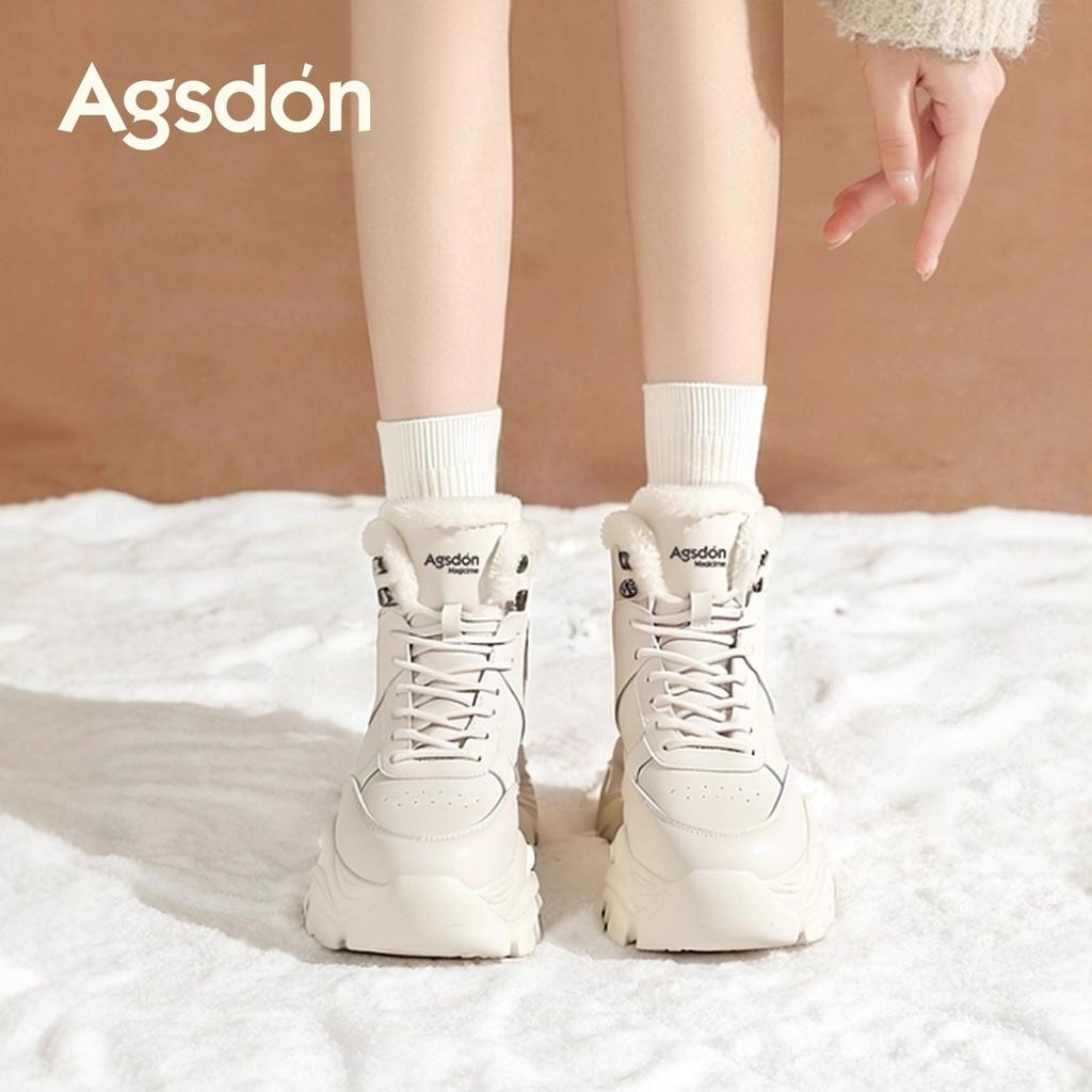 Fleece High-top Dad Shoes New Winter Platform Casual Sports Snow Cotton Shoes