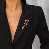 Diseño Único Irregular Gota de Agua Corazón de Amor Broches para Mujeres Hombres Vintage Metal Traje Camisa Cuello Solapa Pin Accesorios para Vestido