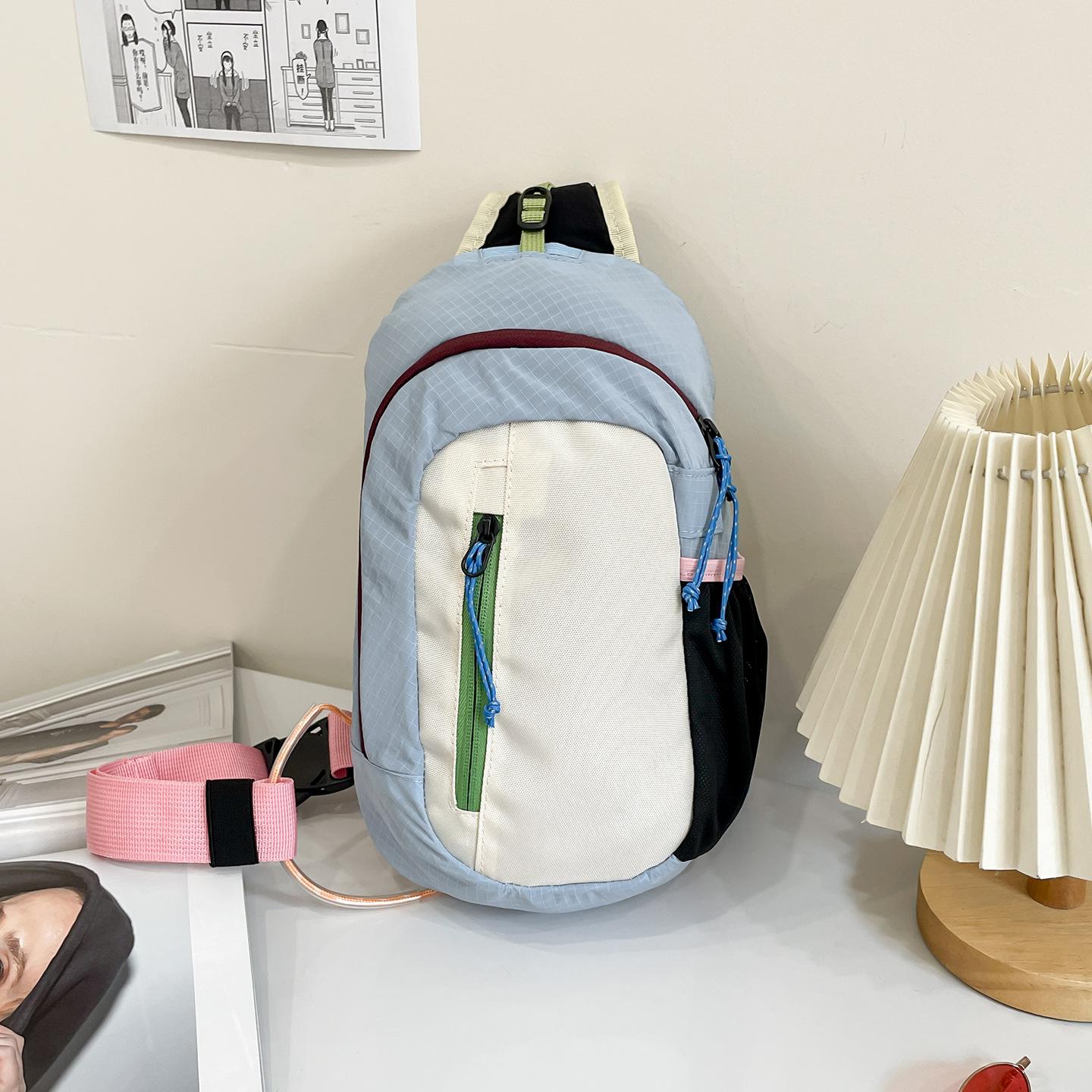 

Мужская нагрудная сумка в стиле ins японская 2025 новая мода повседневная сумка через плечо универсальная студенческая сумка-портфель женская сумка для мобильного телефона модная синий