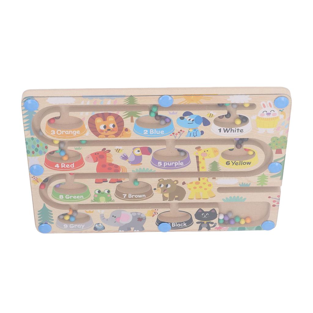 Magnetic Counting Toy Educational Wooden Color Number Matching Puzzle Board for Toddlers Kids S
