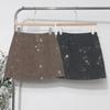 2025 Winter Beaded Sequin High-Waist A-line Skirt - Slim Fit, Anti-Exposure, Hip-Hugging Design