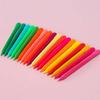 12 pcs/set Fashion 12 Colors Triangular Crayons Safe Non-toxic Triangular Erasable Colouring Pencil For Students Kids Children