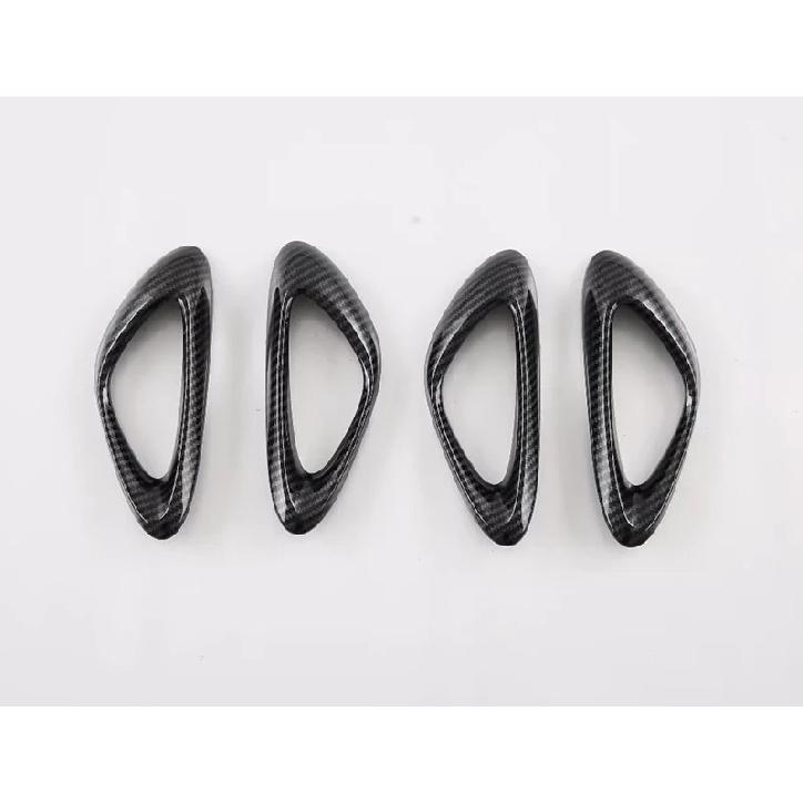 For BYD Seal Atto 4 EV   Carbon Fiber Style Inner Door Handle Cover Catch Bowl Trim Ert Bezel Frame Garnish