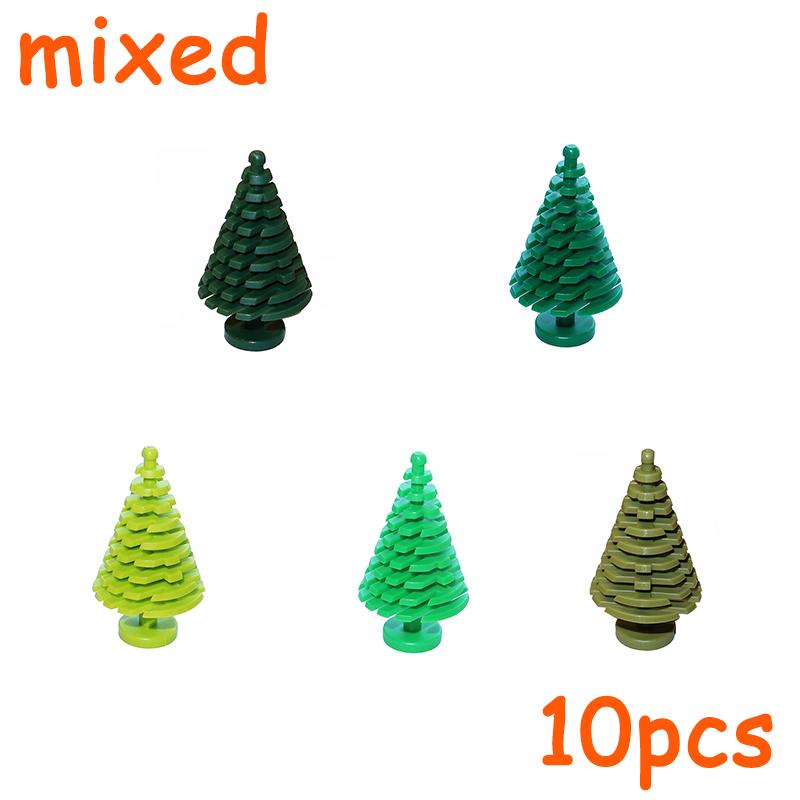 Plants Accessories MOC City Pine Tree Branch Bush Grass Flower Building Bricks 3741 4727 4728 6148 6255 30093 30176 33291