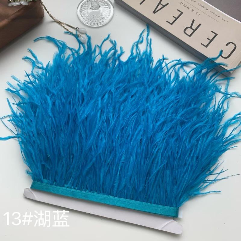 Ostrich Hair Cloth Edge 10-15Cm Clothing Accessories Diy Skirt Decoration Dress Neckline Cuffs Feathers