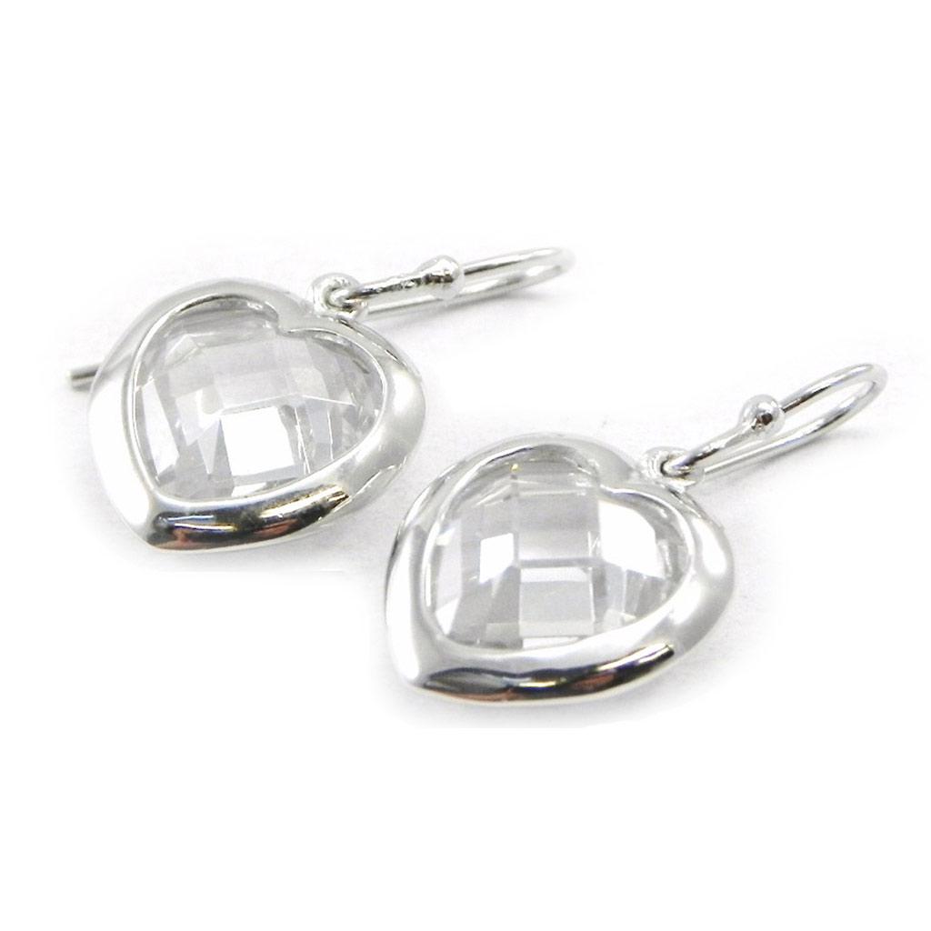 Les Trésors De Lily [F6238] - Boucles Argent 'Linda' Blanc