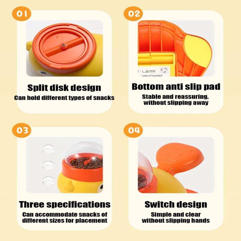 Fashion Little Yellow Duck Pet Leaking Device Cartoon Anti-slip Automatic Pet Feeder Puppy Leaking Pet Supplies
