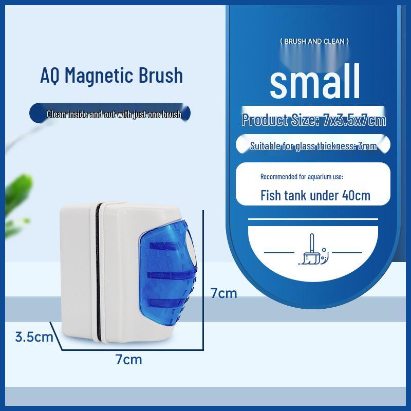 Magnetic Algae Scraper: Double-Sided Fish Tank Brush with Cleaning Tool