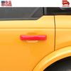Red Accessories Car Door Handles Shell Handle Cover For Ford 4door Bronco +