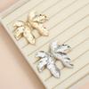 Golden Exaggerated Leaves Retro Women's Earrings Metal Geometry Party Festival Fashion Jewelry