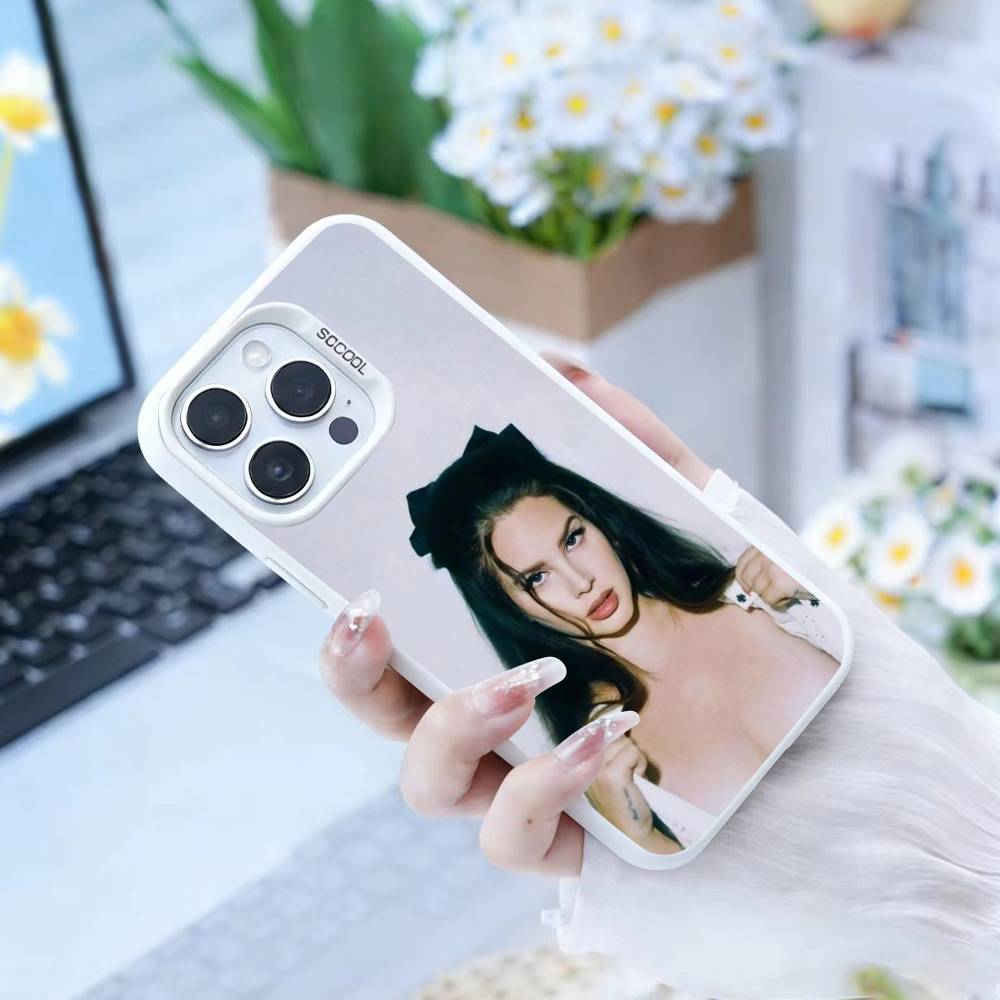 

Чехол для телефона L-Lana Del R-Rey для IPhone 16 17 15 14 12 13 Pro Max Белый цвет Ударопрочный чехол iPhone16pro