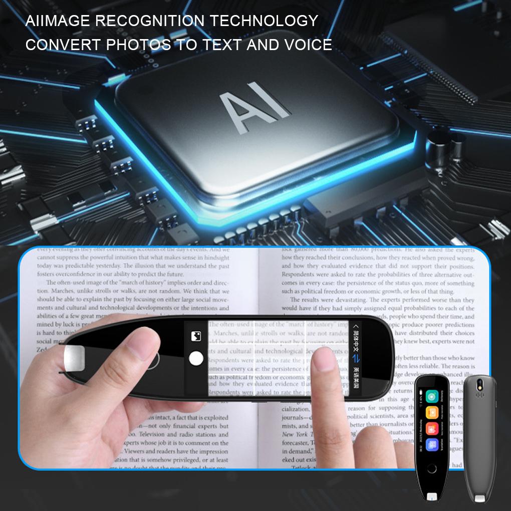 ABS Translation Pen Digital Battery Powered Screen Solid Color English Learning Translator Scanner Reader