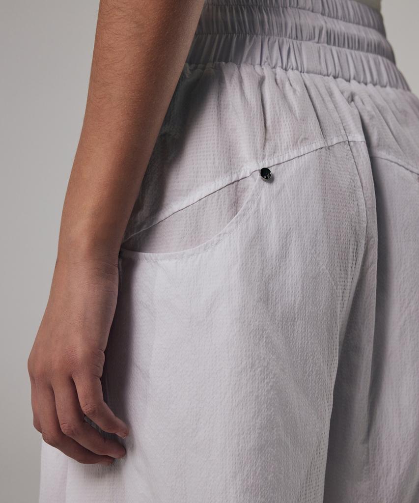 Teulimingbeodeu Round Rivet Nylon Set-Up Pants [ White ]
