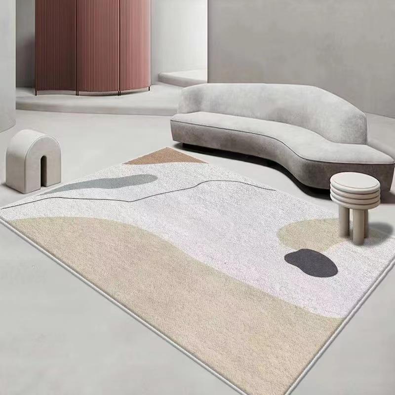 Kašmírový koberec do obývacího pokoje, jednoduchý koberec pod čajový stolek do ložnice, lehký luxusní styl Ins, bytový koberec k posteli