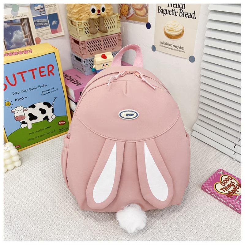 

Детский рюкзак с кроликом, рюкзак для детского сада, школьная сумка для ученика, ультралегкий рюкзак для девочек, дорожная школьная сумка для мальчиков розовый