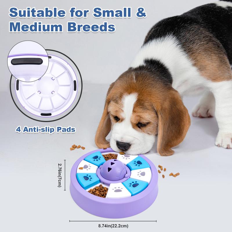 Pet Slow Food Bowl Slow Feeding Puzzle Leaky Interactive Increase Food Toy Food Dispenser Pet Training Game Pet Toys Supplies