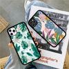 Palm Tree Leaves Phone Case Silicone PC+TPU For For iPhone  11 12 13 14 15 16 Plus Pro Max Cover
