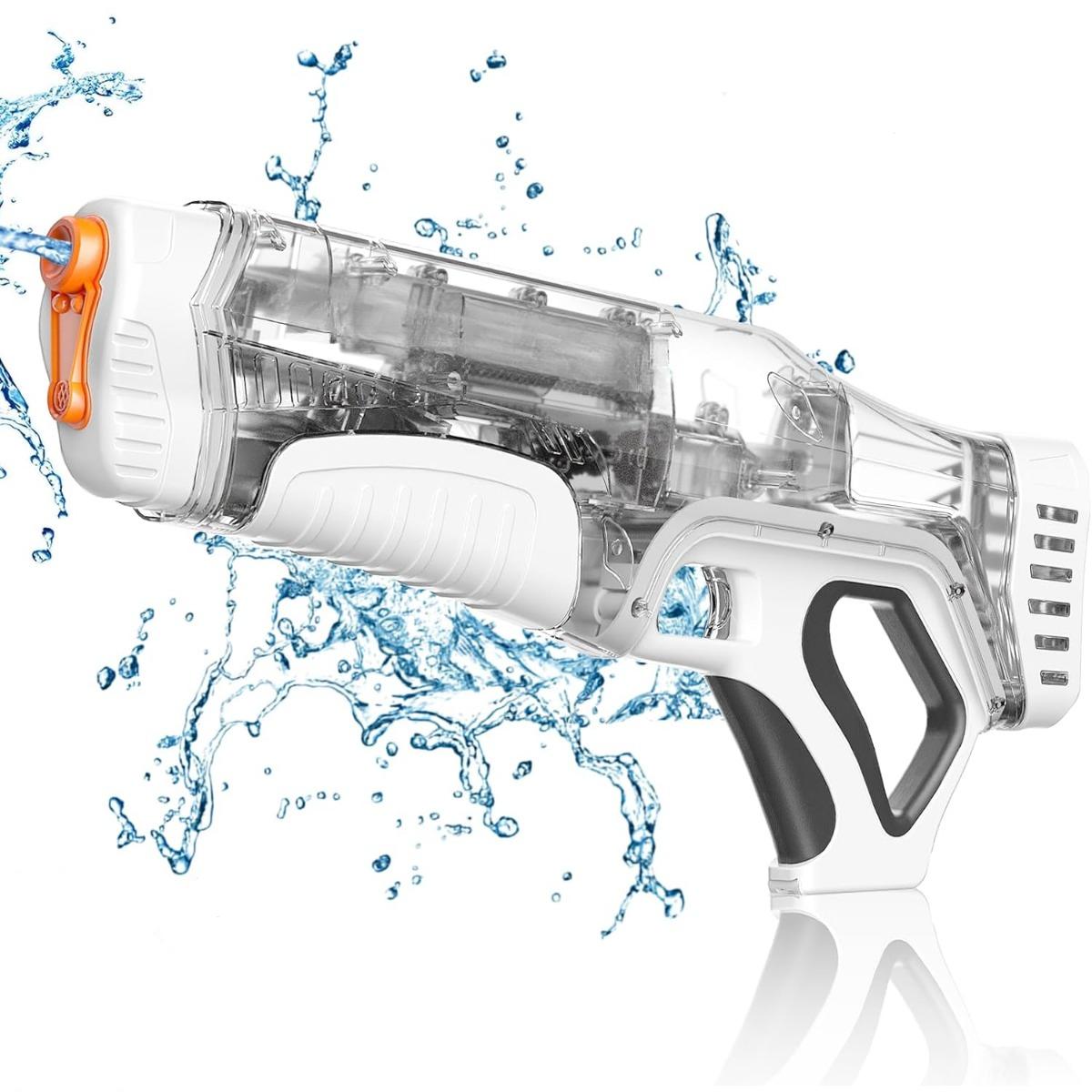 

Мощный электрический водяной пистолет для детей/взрослых, 1 шт., автоматический импульсный водяной пистолет, летний игрушечный водяной пистолет для бассейна/пляжа 1pc белый