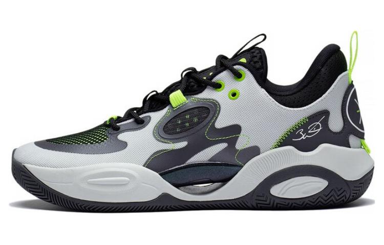 Li Ning Wade All Day 7 Wade ALLDAY Износостойкие Дышащие Низкие Баскетбольные Кроссовки Мужские Серые ABPT007-1 45