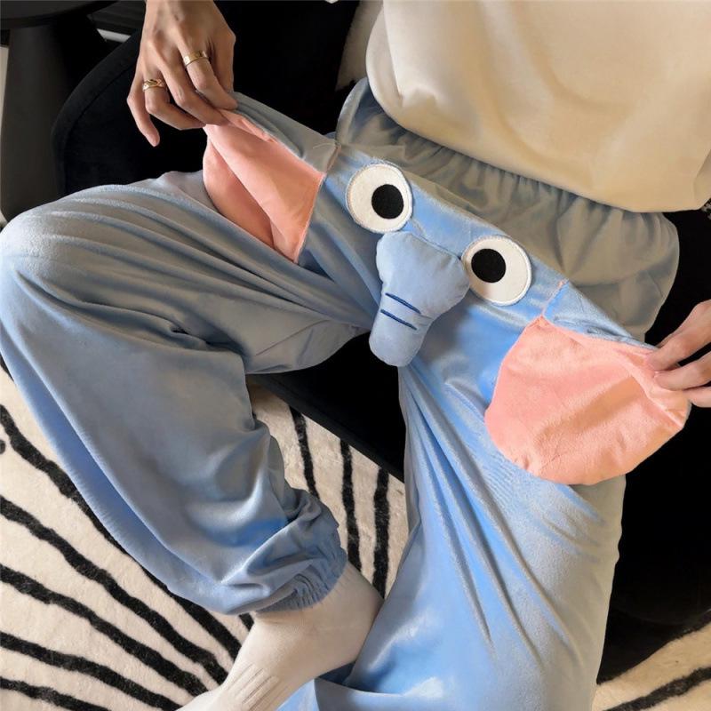 Frühlings- & Herbst-Süßer Elefant 3D Lockere Hose - Unisex Lässige Nachtwäsche