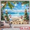 1Pcs Tropical Christmas Beach Decoration Background Winter Backdrop Decorations For Photo Studio Photo Booth Christams Party