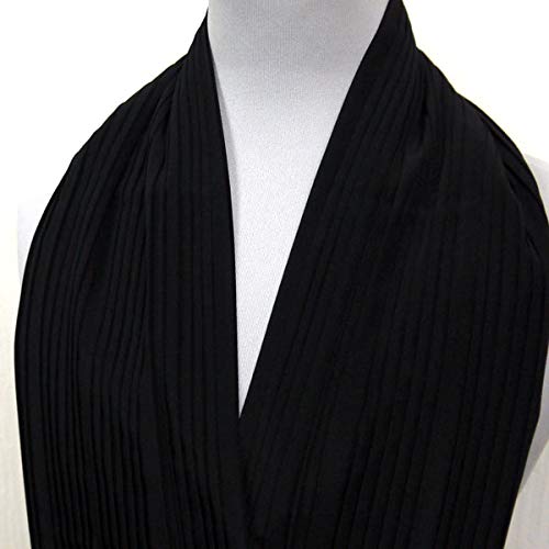Stylish Kimono Iroha Table with Pleated Apron for Women, Stole, Pleated Tableware, Dining Apron, Table With, Made In Japan (Black)