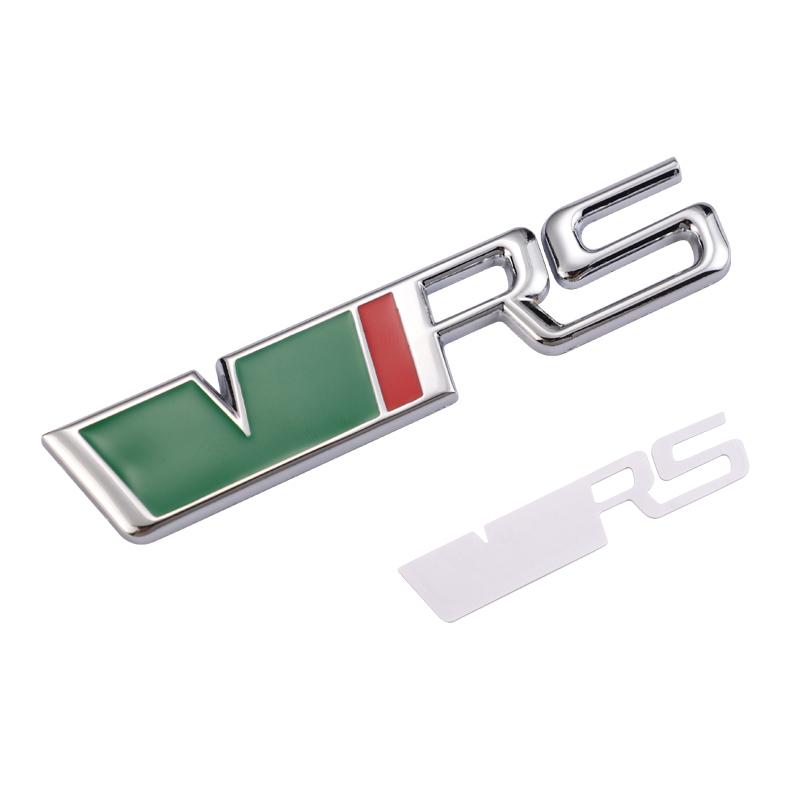 AAAJB1 1Pcs Car Badge Sticker Letters Emblem Front Grille Body Decal For Skoda Octavia Superb Rapid Kodiaq Karoq Fabia Kamiq Vision RS